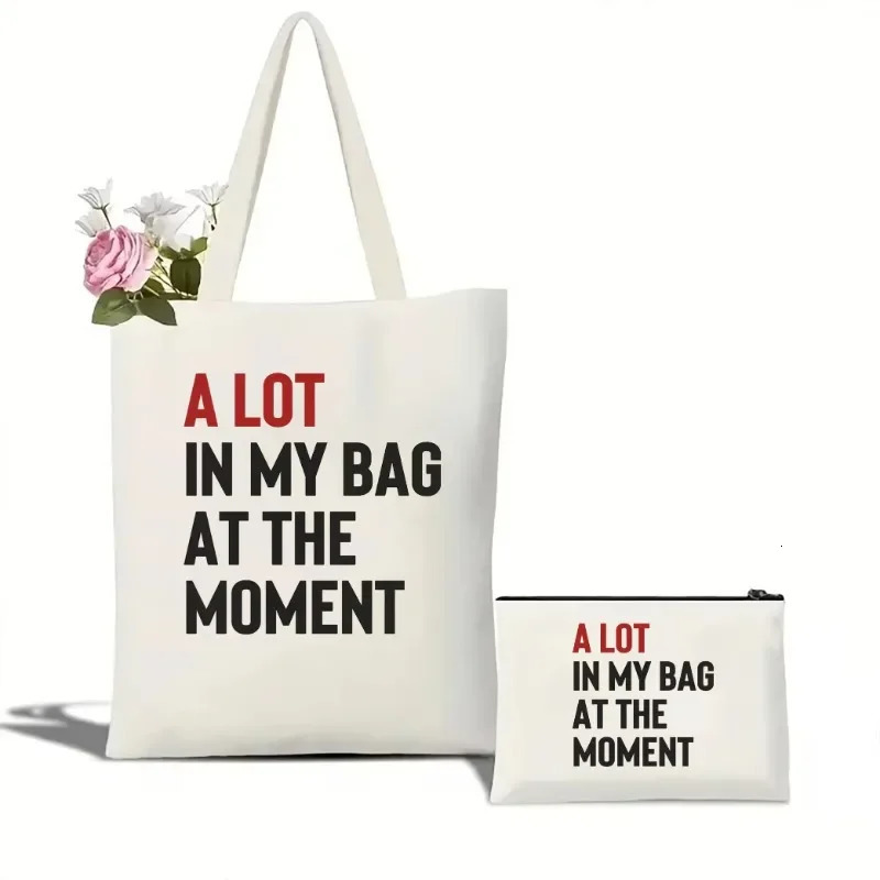 A Lot in My Bag At The Moment Taylor Tote Bag Portable WomensTote Bag Eras Tour Inspired Tote Bag Red Album Canvas Tote Bag 251110