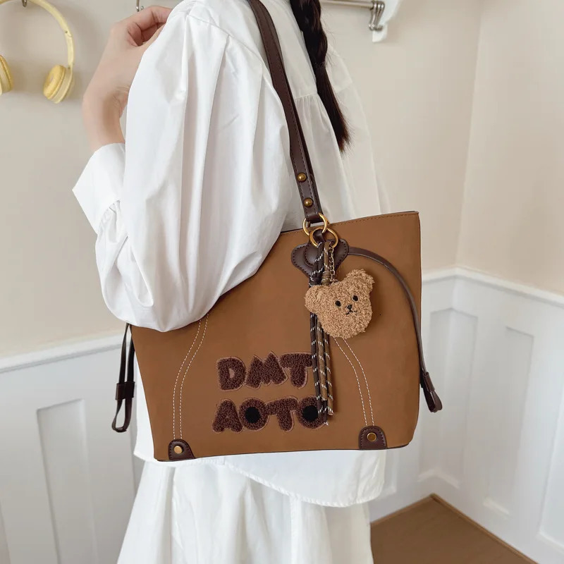 2025 Monogram Tote Bag for Women Spacious Designer-Inspired Shoulder Purse with Top Handle Work Commute Bag R251110