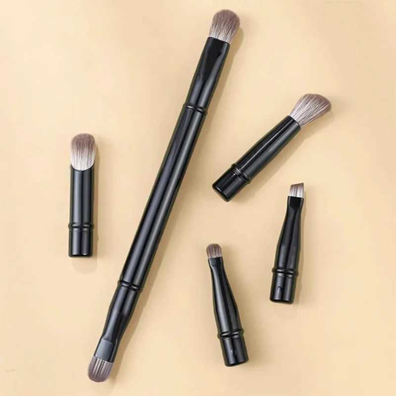 6pcs/set Portable Makeup Brush Replacement Brush Head Eyeshadow Eyeliner Lip Liner Brushes Mini Detail Eye Makeup Tools L251110