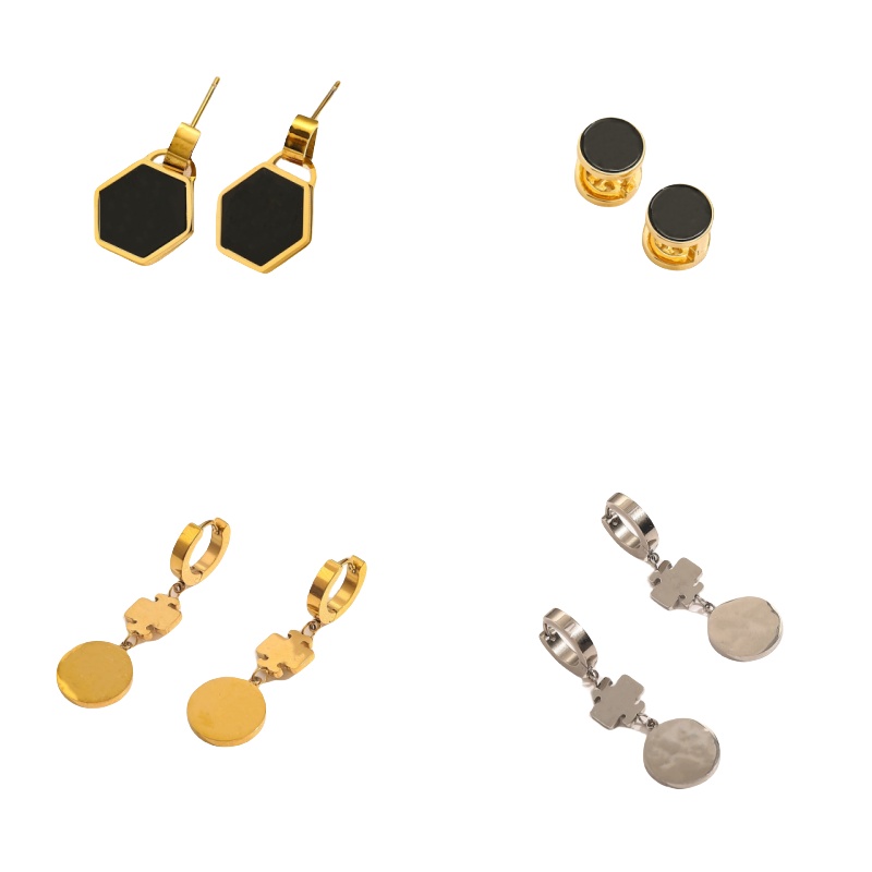 luxury earrings for men earings moissanite earring oorbellen Letter Stud Gold Silver Famous Women Round Crystal Rhinestone Pearl Earring Wedding Party