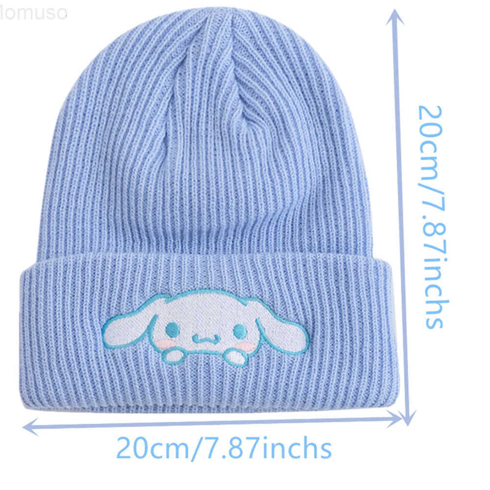 Sanrio Hot Sale Saniro Hello Kitty Beanie Hat Women Cute Cartoon Cinnamoroll Melody Kuromi Winter Knitted Cap H251110