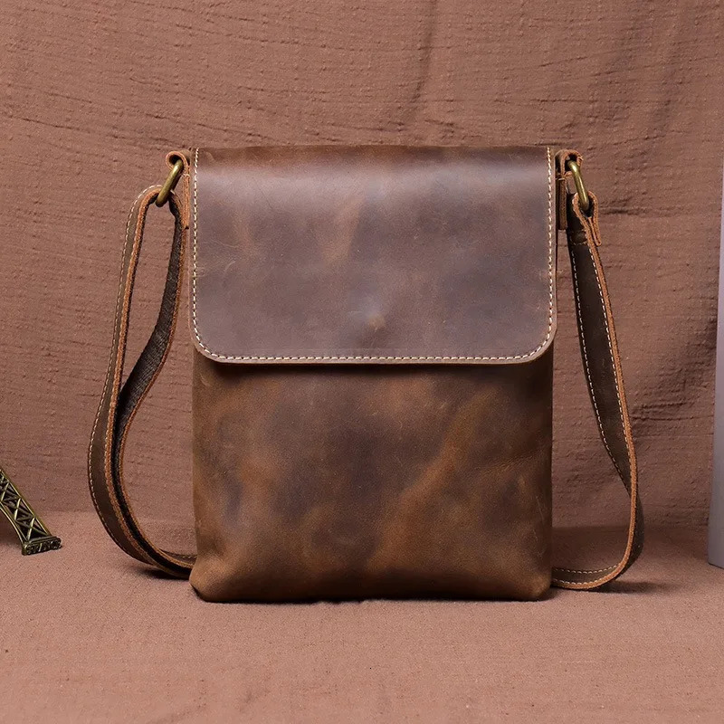 Zency Men Genuine Leather Messenger Bag Fashion Shoulder Handbag for Dail Outing 2025 High Quality Crossbody Bags Satchels 251110