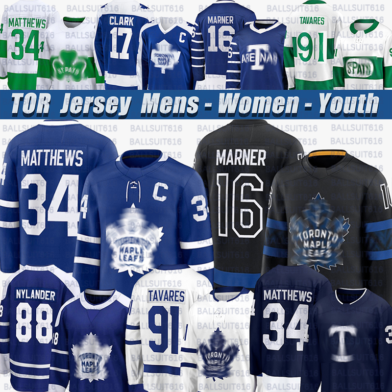 #34 AustonS Matthewss torontos Hockey Jerseys maple leafs jersey William Nylander Mitchell Marner John TavaresS Max Domi Morgan jerseys