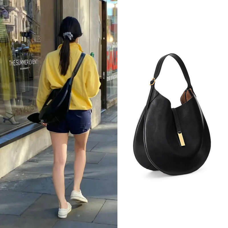 New Handbag Tote Large Capacity Underarm Soft Dumpling Bucket Half Round Shoulder Strap Crossbody Bag