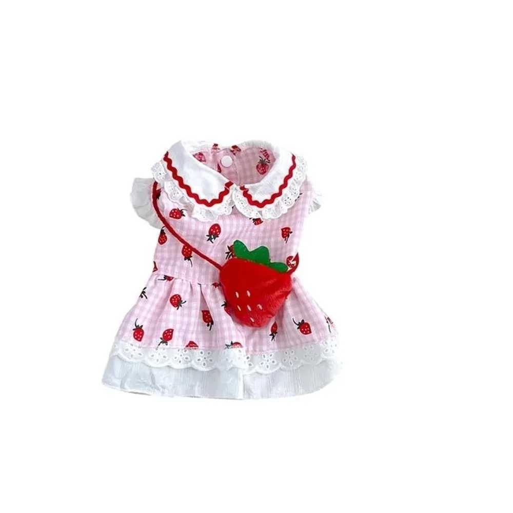 Pet Supplies Cute Pet Strawberry Dress Soft Thin Design Dog Vest Breathable Pet Summer Clothes Pet Party J251110