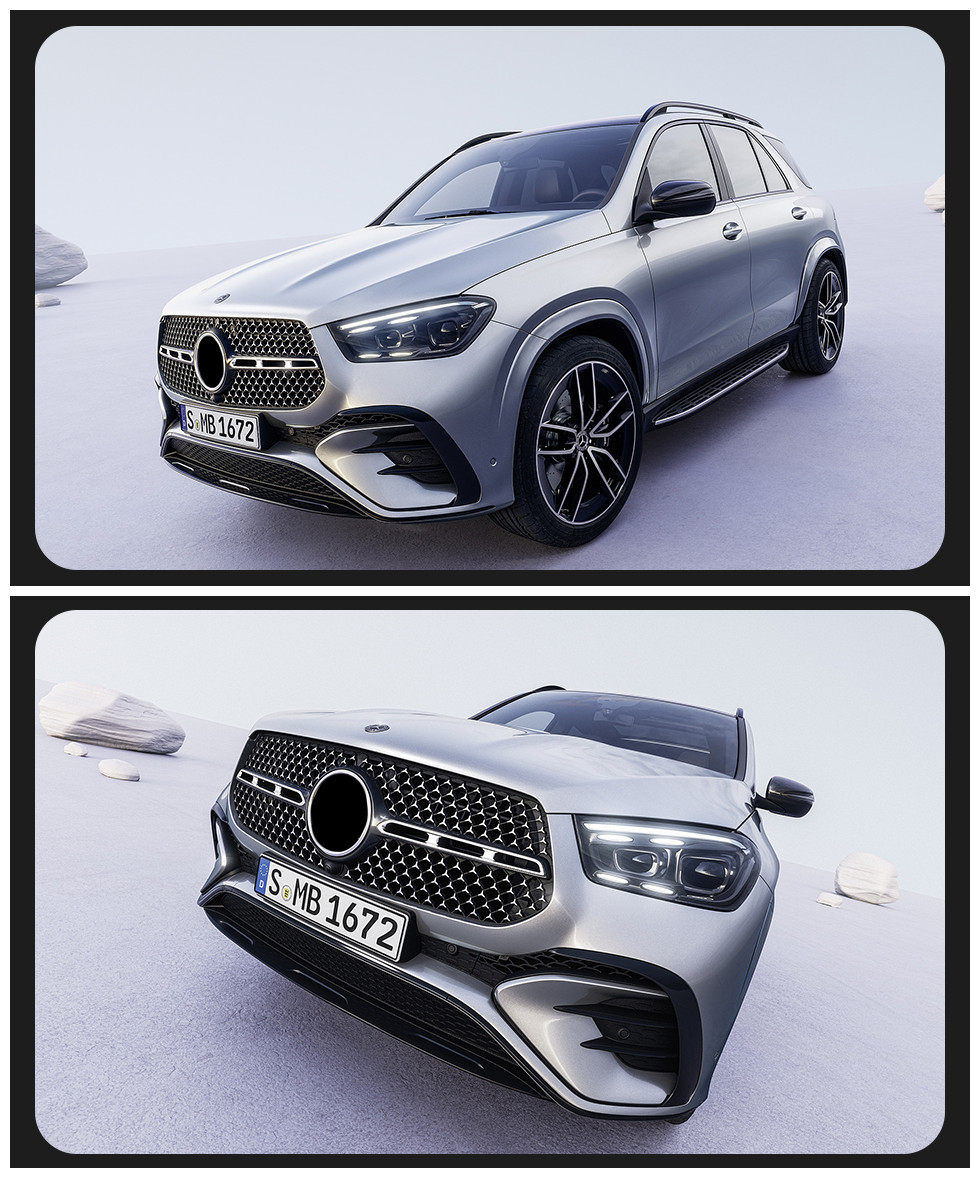 Headlights for Benz GLE W167 LED Headlight 20 20-2024 W167 DRL Street Light High Beam Signal Running Lamp