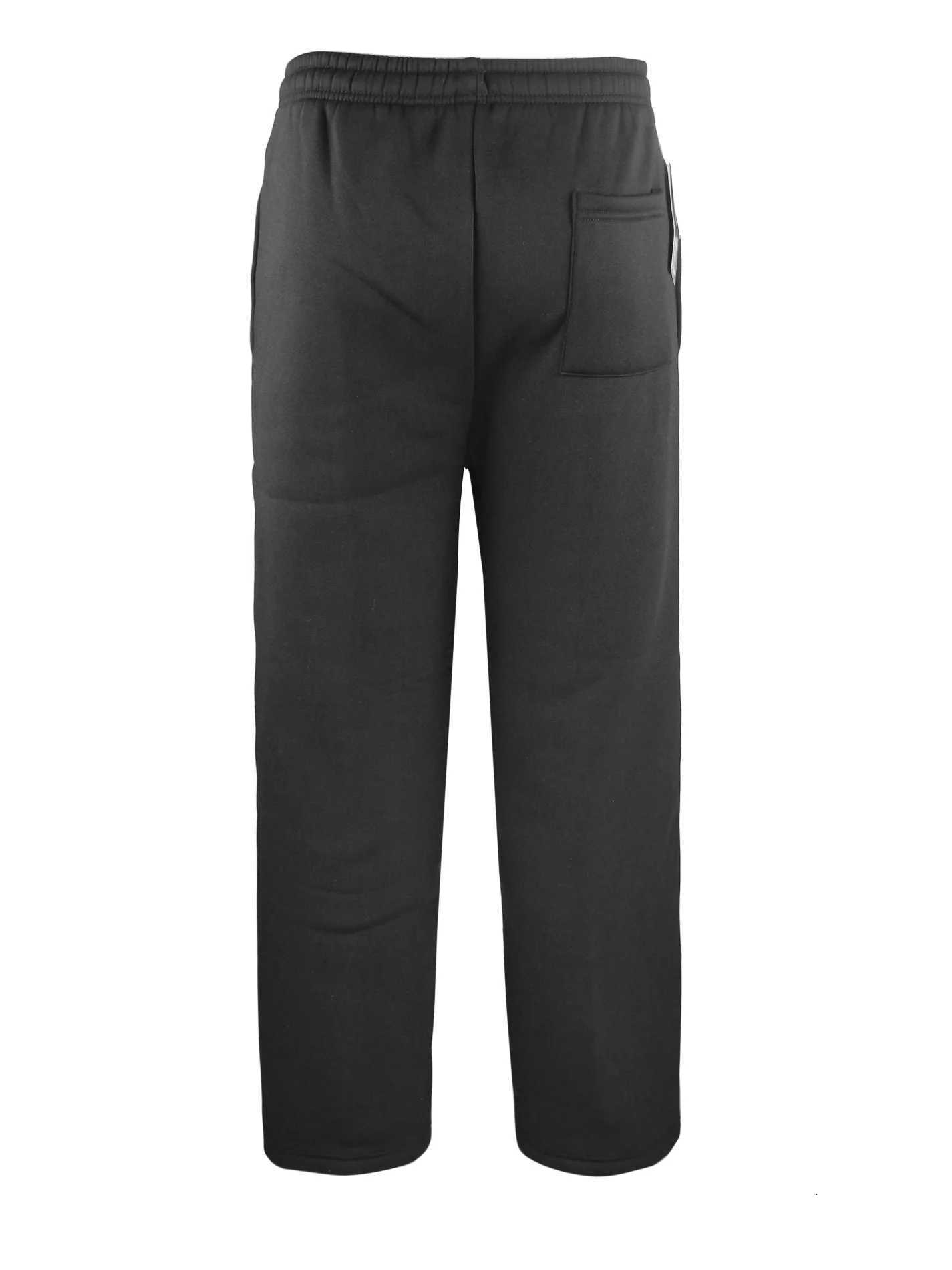 Mens top and pants set autumn and winter two-piece set solid color round neck casual sports shirt fitness sports pants set W251110