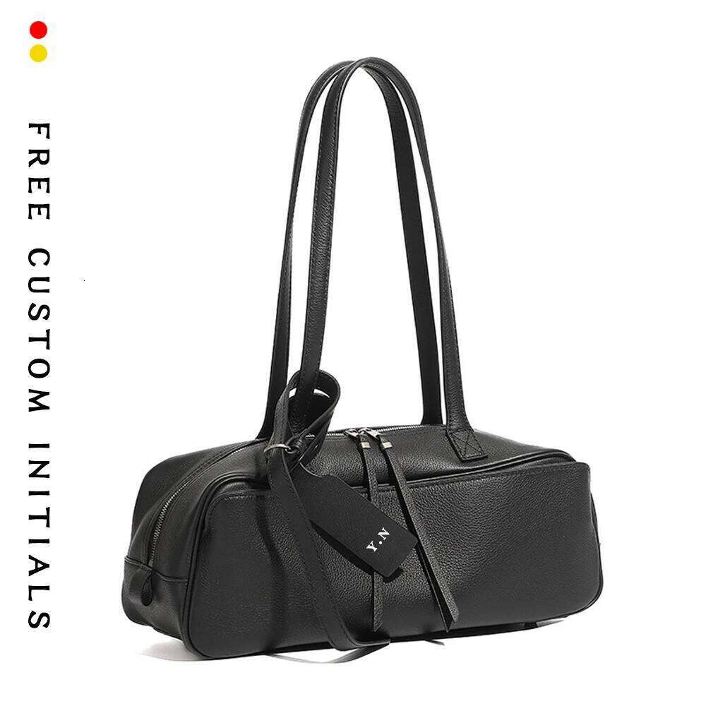 Designer Bag Genuine Leather Bowling Shoulder Underarm Toast Pillow Bag Large Capacity Commuter Tote For Women High End Bag New Handbags
