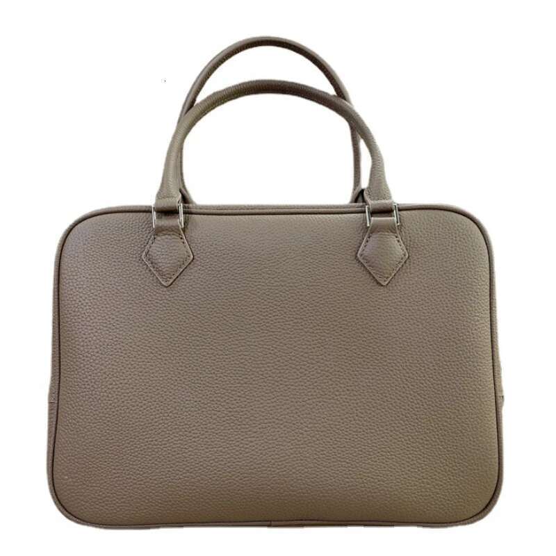 Women's Designer High Quality Cowhide Feather Tote Large Capacity One Shoulder Crossbody Bag Business Briefcase