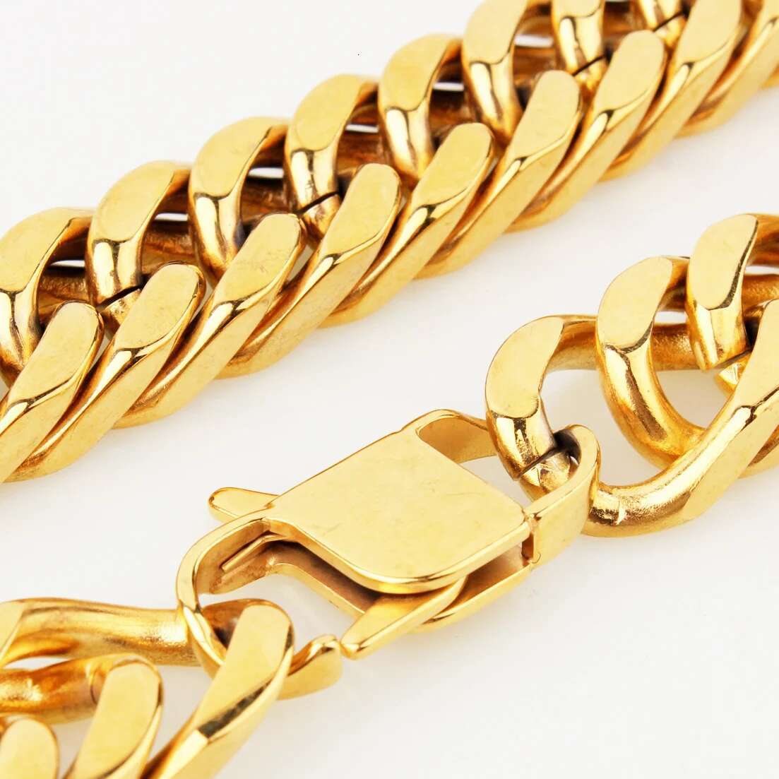 10/12/14/17mm wide 7-40 Heavy Men Boys Stainless Steel Curb Cuban Chain Necklace/Bracelet