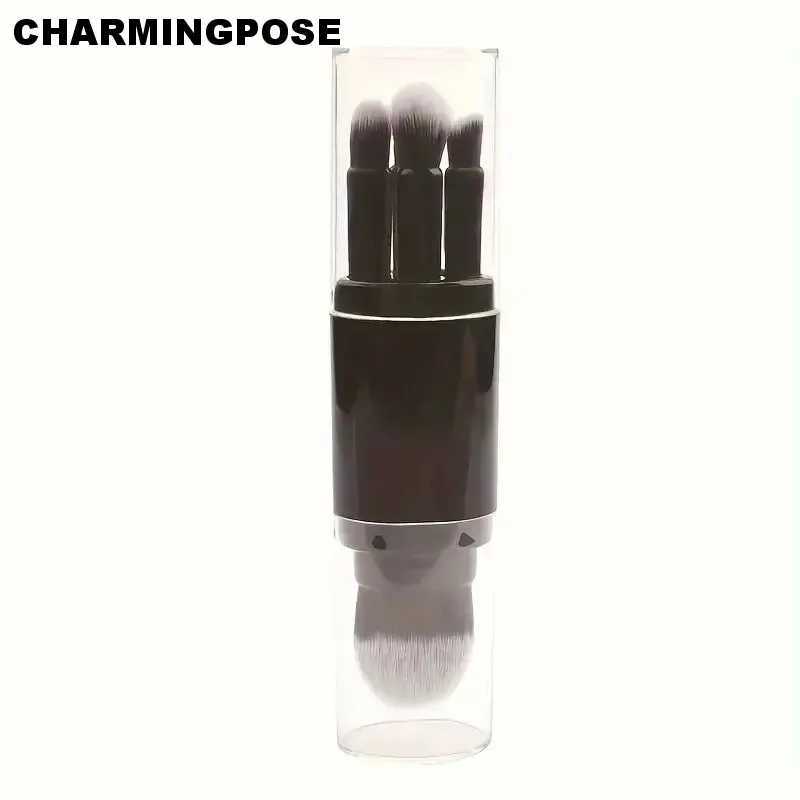 5-in-1 Mini Makeup Brush Set with Telescopic Design Portable Retractable Beauty Tools for Travel Home Use L251110