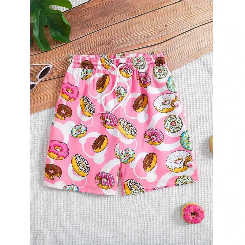 Harajuku Casual Shorts Men Women Ice Cream Sports Gym Shorts Fitness 3D Print Quick Dry Holiday Board Shorts Summer Male Shorts X2505281