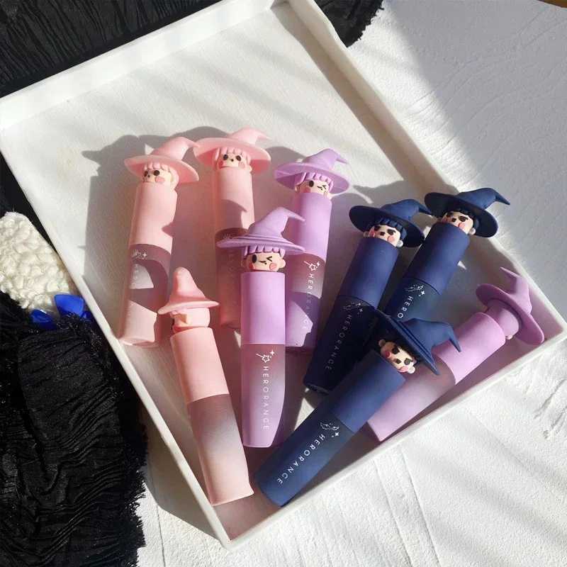 Playful Witch Matte Lipstick Cute Girl Velvet Lip Gloss Liquid Lip Tint Cream Pigment Long Lasting Silky Texture Makeup CosmeticT251110