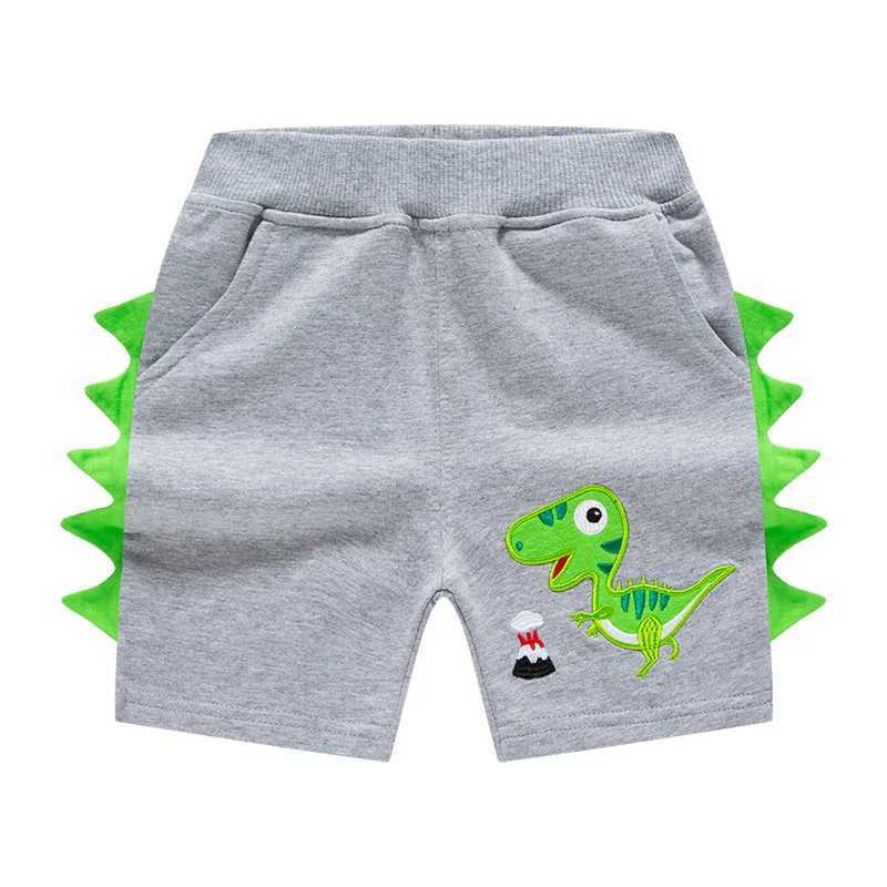 Summer 2025 2-8 year old childrens shorts dinosaur embroidery baby boys sports shorts childrens clothing Z250410