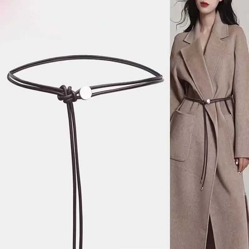 New Fem Waist Chain Dress with Long Waist Rope Knot Thin Strap Simple Decorative Tie Comes with Retro Dress String 30cm X250410