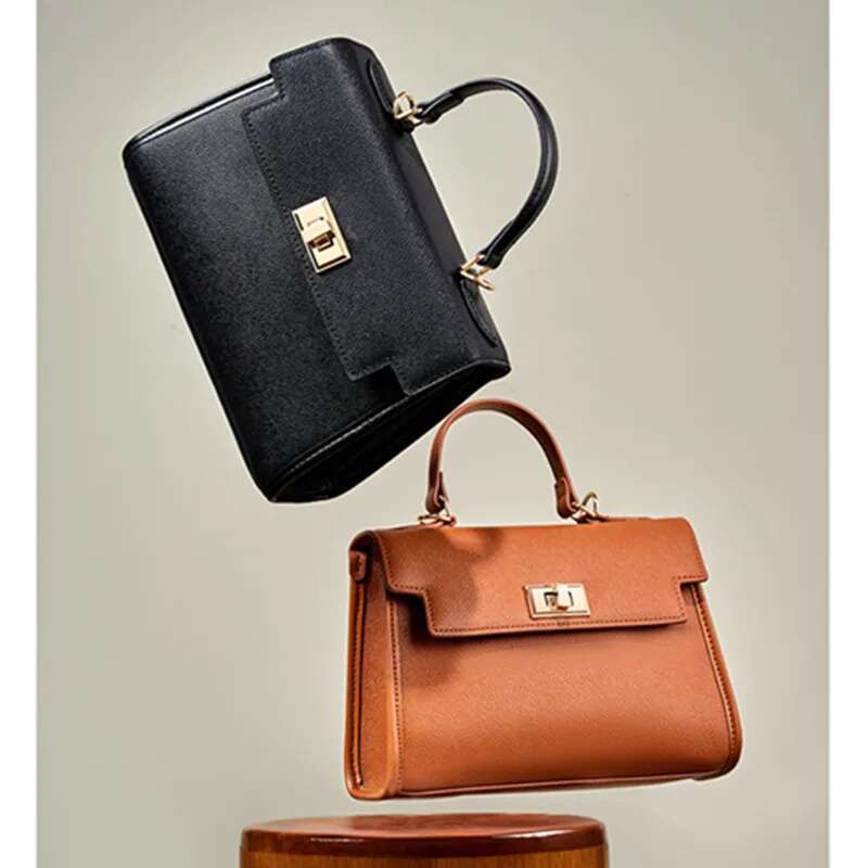 Vintage Leather Single Shoulder Crossbody Bag For Girls, Premium Mobile Phone Bag, Female Classic Handbag, New, 2024