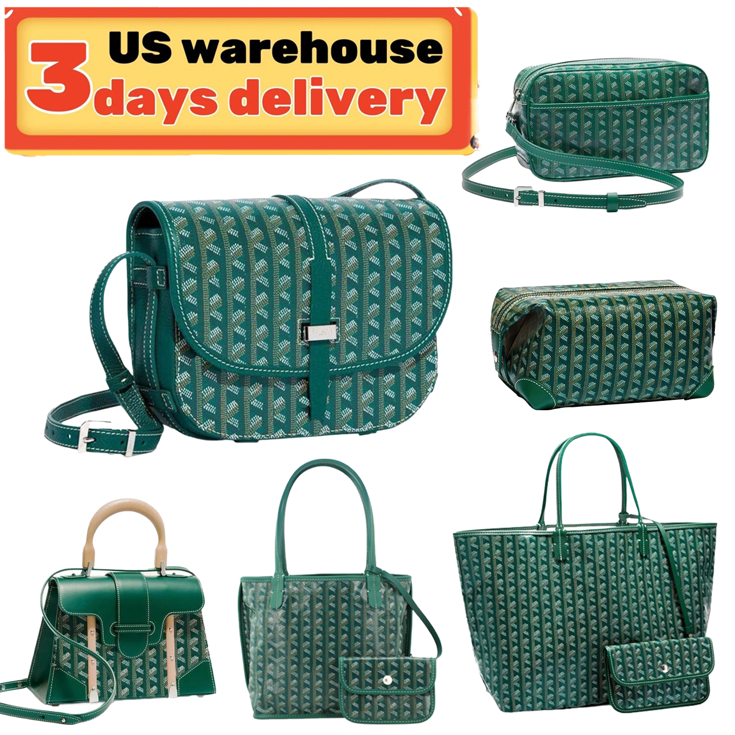 Uswarehouse Top Quality Designer Saddle Fashion Shoulder Classic Letter Print Leather Crossbody Pockets Handbag Tote Bag Luxury Women's Wallet a1