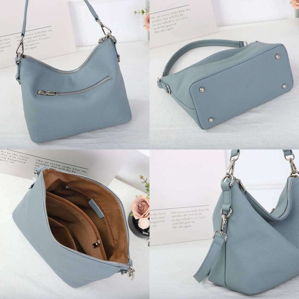 Hobo Shoulder Genuine Leather Women Luxury Handbag New Designer Box Boston Shopping Slant Vintage Bag St251110