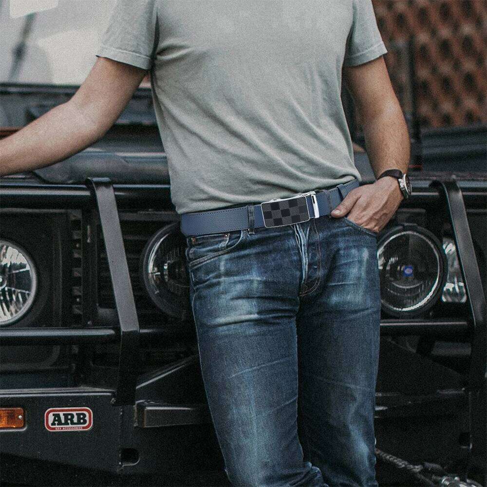 Mens Belts Metal Automatic Buckle Brand Quality Genuine Luxury Leather Belt for Men Famous 115 125 150 135cm