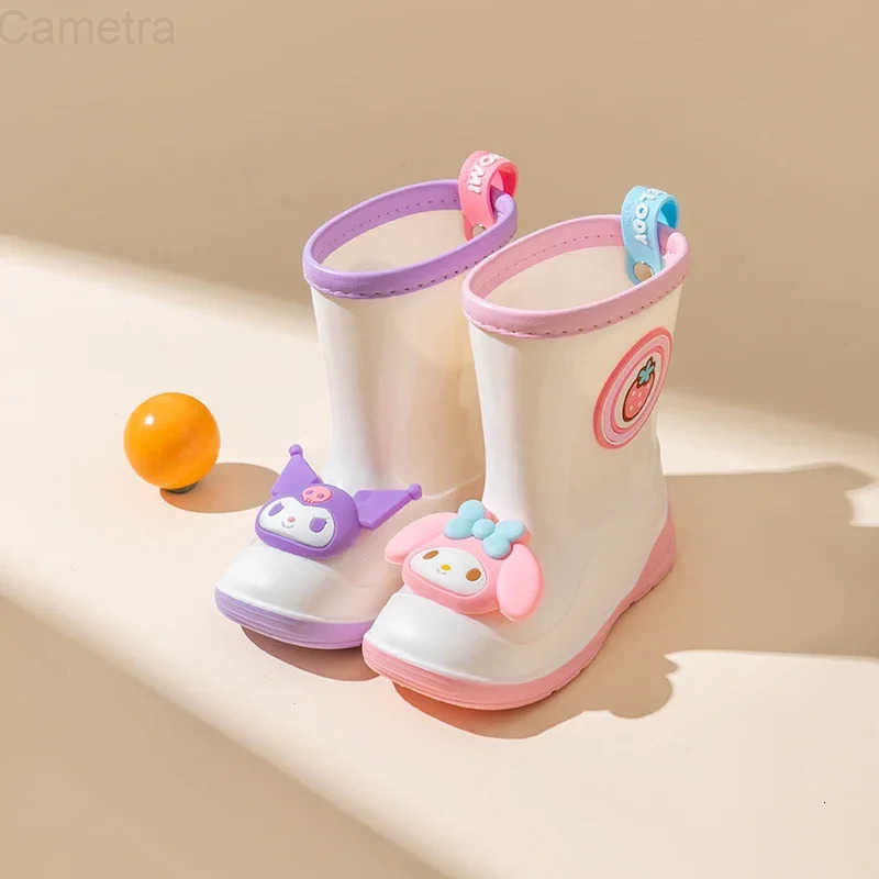 Sanrio genuine childrens rain boots cute cartoon rain boots girls non-slip glue shoes H251110