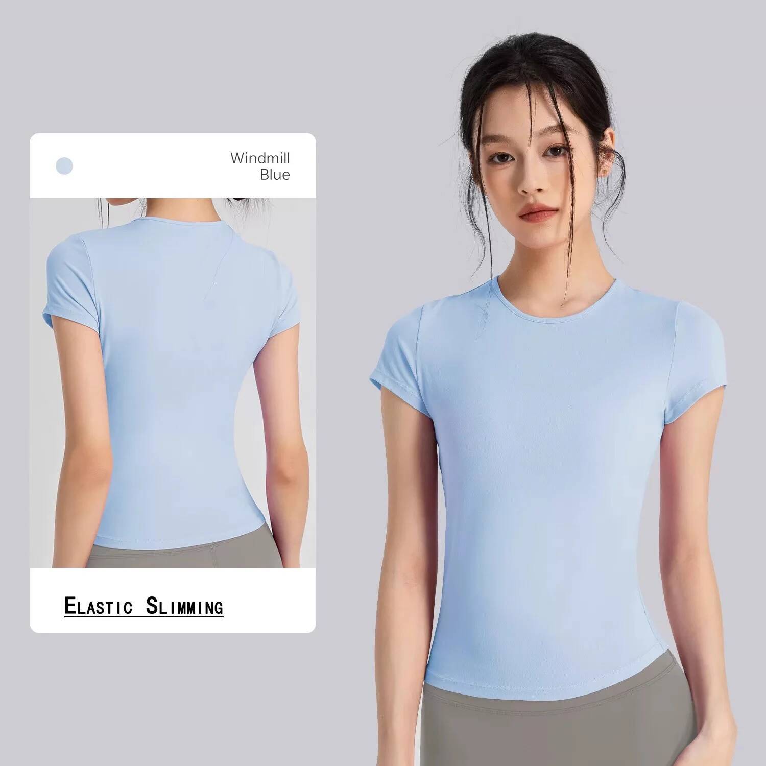 Women's Outdoor Sports Shirt Yoga Wear Fitness Quick Dry Running T-Shirt Workout Top Female Sportswear Exercise Clothing