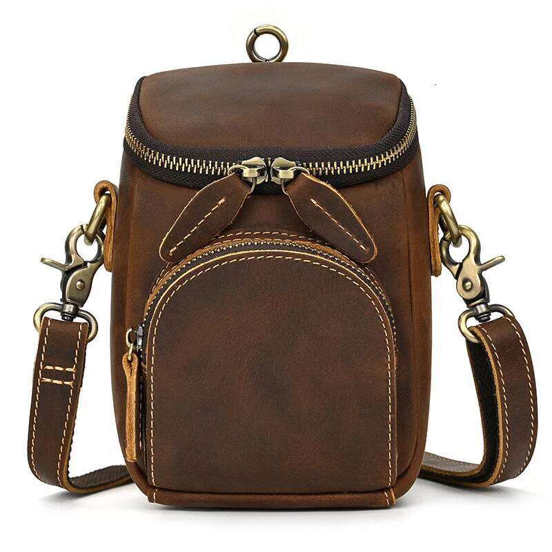 Designer Bags Designer Bags Vintage Leather Pack Men & Women Shoulder Fashion Multi-Pockets Waist Belt Bag For Travel Sports Hiking Cycling Running Ho