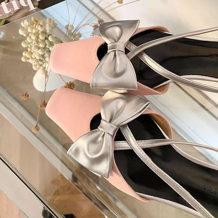 Woman Sandals Low Heeled French Toe Cap Sandals For Women In The Spring Of Paired Skirts And Women S Shoes Featuring A Niche Design With Thick Heels