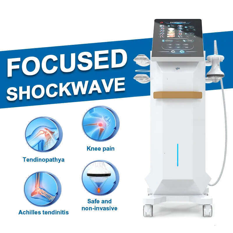 High End FSWT Extracorporeal Focused Shockwave Therapy Muscle Relaxation Pain Relief Cavitation Anti-Cellulite ED Treatment Shock Wave Massage Machine