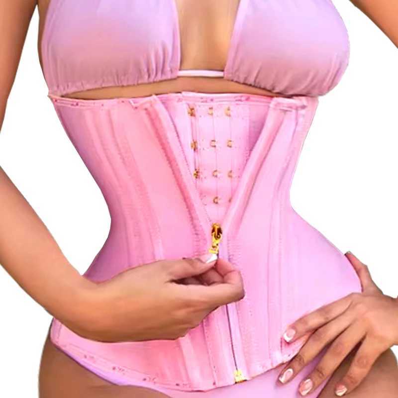 Afria Fajas Colbia Girdle waist trainer with dual compression core and zipper hook shaped body shape slimming strap X250410