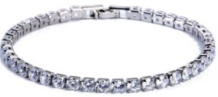 Luxury Women's Diamond-Embellished Cubic Zirconia Studded Bracelet