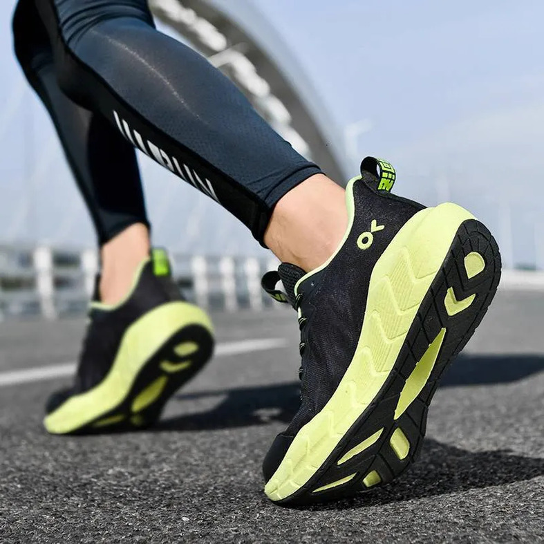 ONKE Women's Shoes Breathable High Elastic Lightweight Carbon Plate Running Shoes Autumn Mesh Couple Sports Shoes