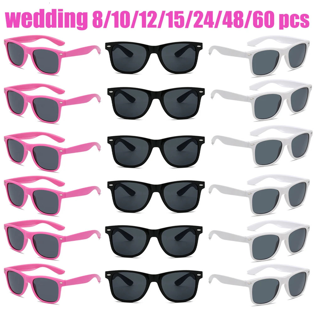 Lovatfirs party sunglasses for men women and children with multi color UV protection available in black white rose and red colors 250403