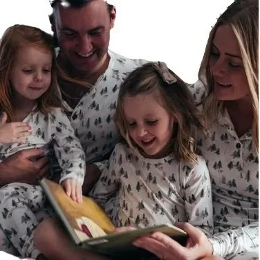 Christmas Pjs Adults Kids Matching Pajamas Set Allover Print Soft Loose Sleepwear Xmas Family Look Pyjamas Holiday Wear 251104