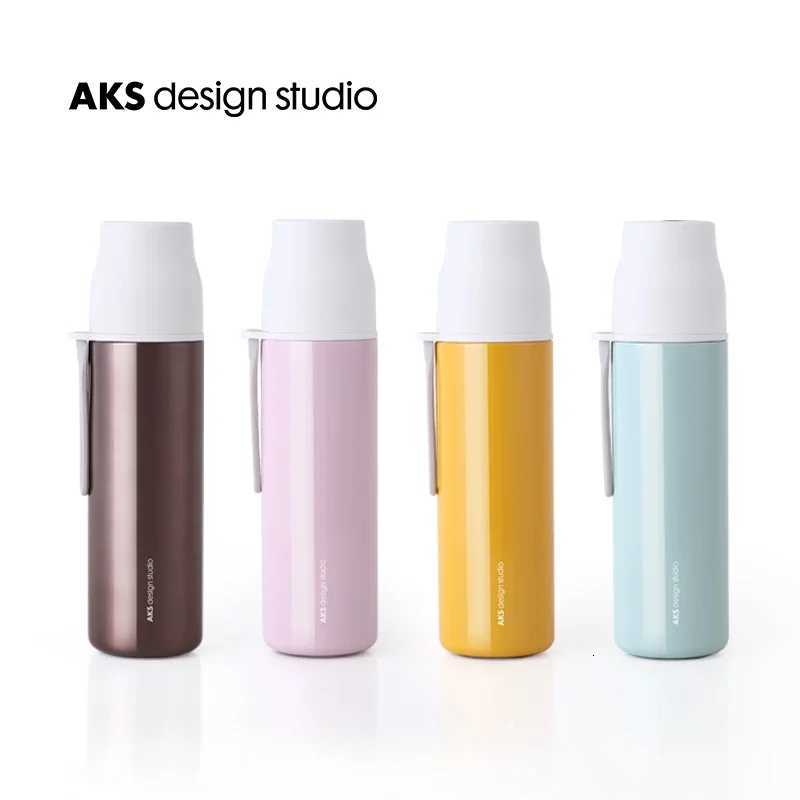 Fashionable cup AKS Vacuum Flask Thermos 360/480 ML 304 Stainless Steel Insated Water Bottle Portable Flask Travel Thermal Bottles Y251110