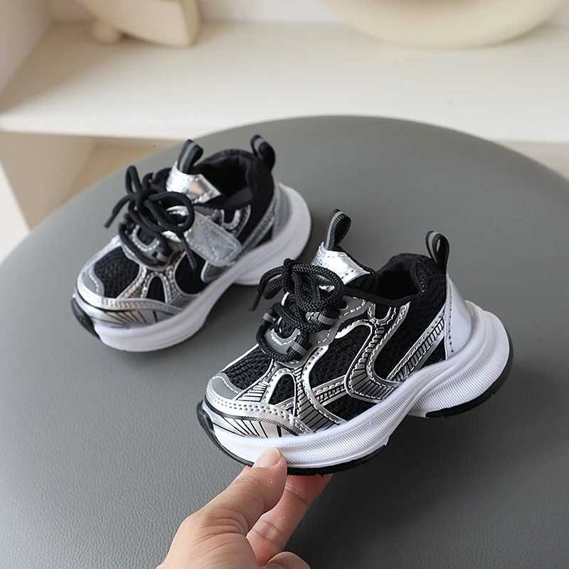 Children Mesh Breathable Casual Sport Shoes Striped Chunky Sneakers Toddler Boys Girls Running Shoes Baby Kids Tennis 3-6 Years W251110