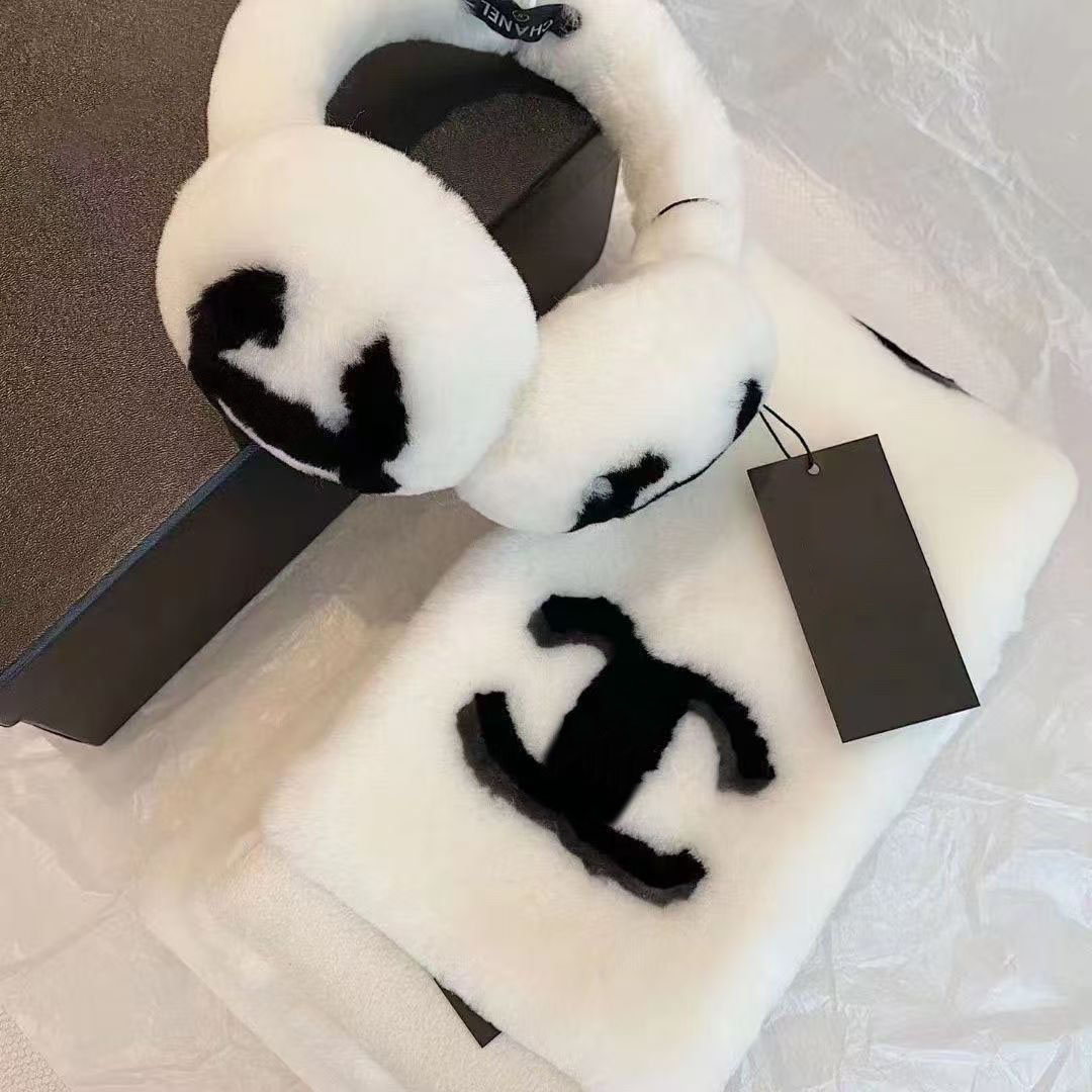 Designer Ear Muffs Luxury Designer CHAN Ear Muffs High Quality Fur Winter Earmuffs for Men and Women