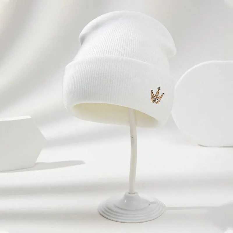 1pc Crown Beanie HatUnisex Elastic Lightweight StreetwearCold Protection Warm Autumn and Winter Skull for Daily OutdoorXJ251110