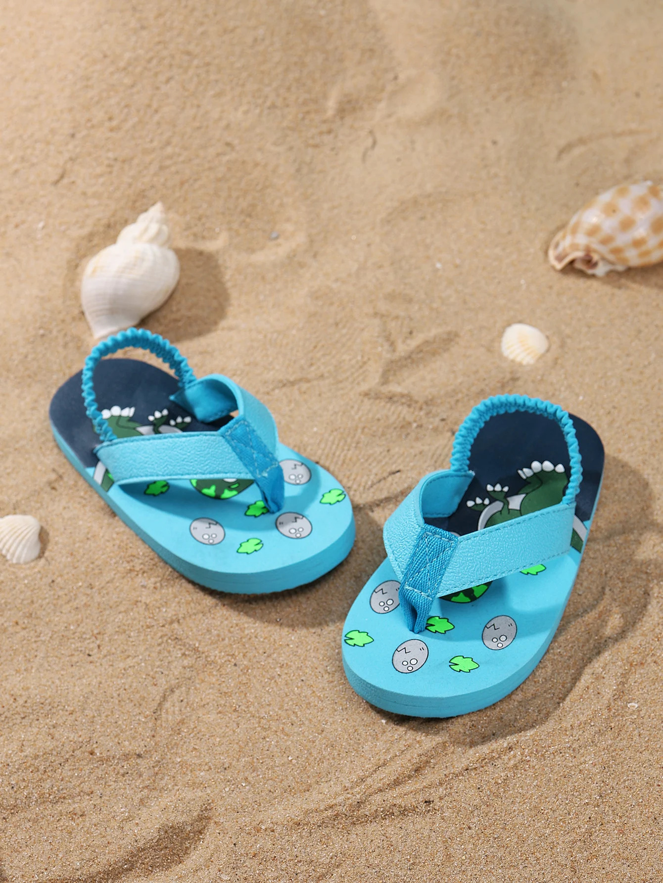 Childrens summer clothing flip cover soft non slip beach sandals thick sole 250409