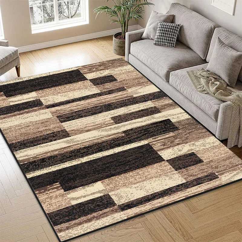 Nordic Abstract Area Rug for Living Room Bedroom Large Plush Non-Slip Floor Carpet Modern Home Decor Y251110