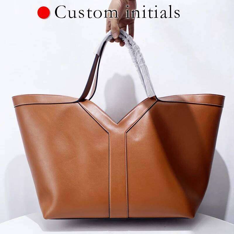 Free Custom Initials Oversize Tote Bags For Women Luxury Designer Handbag Purses 2025 New In PU Large Capacity Underarm Shoulder