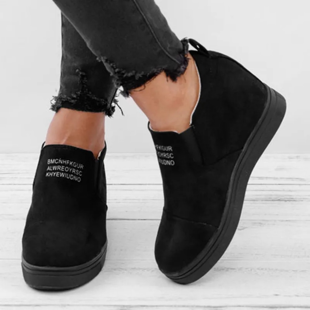 Spring-Inspired Elegant Ladies' Flat-Front Booties Featuring Stretch Material