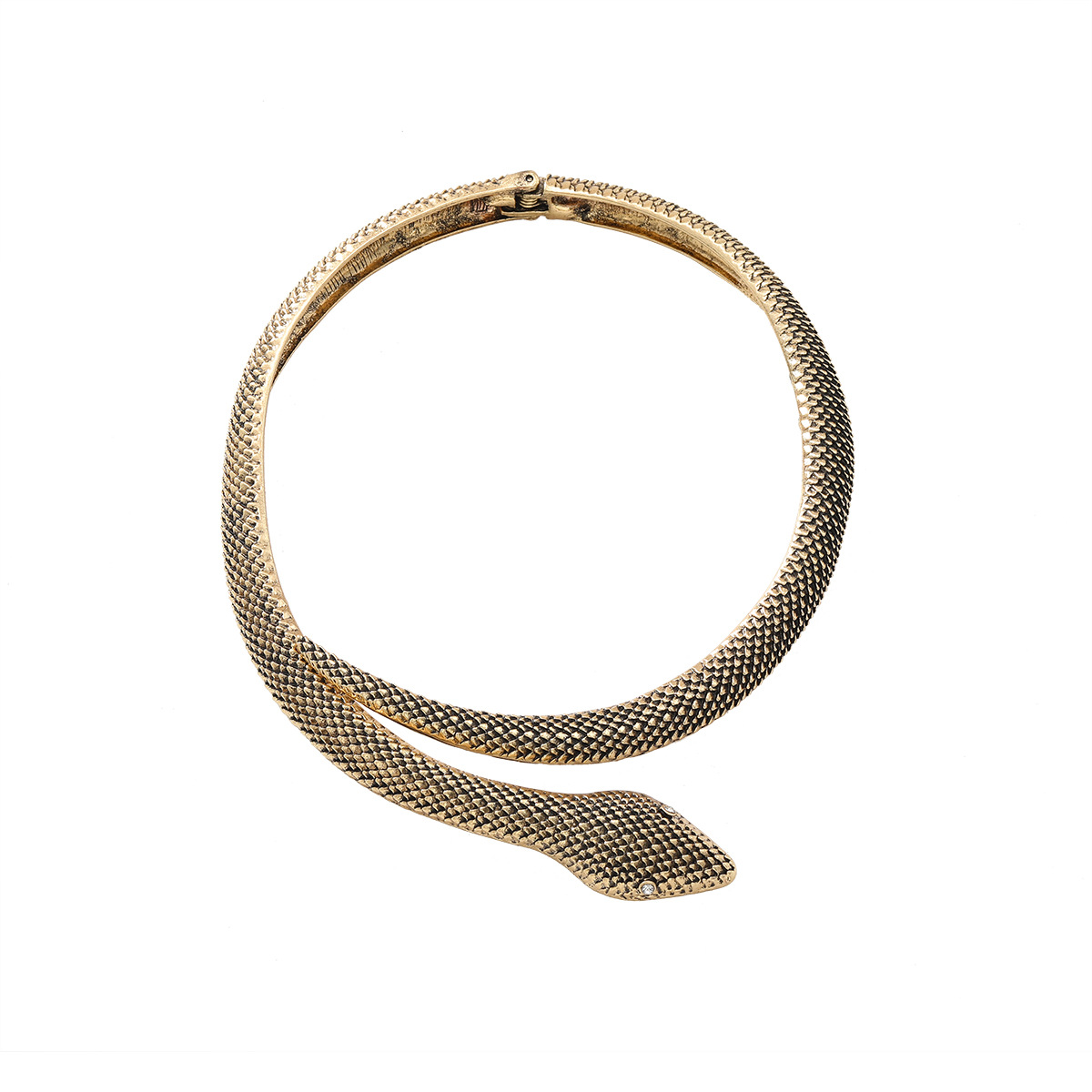 Retro Trendy Style Necklace Snake Shaped Collar Summer Daily Wear Boutique Accessory Collar Exquisite Gift