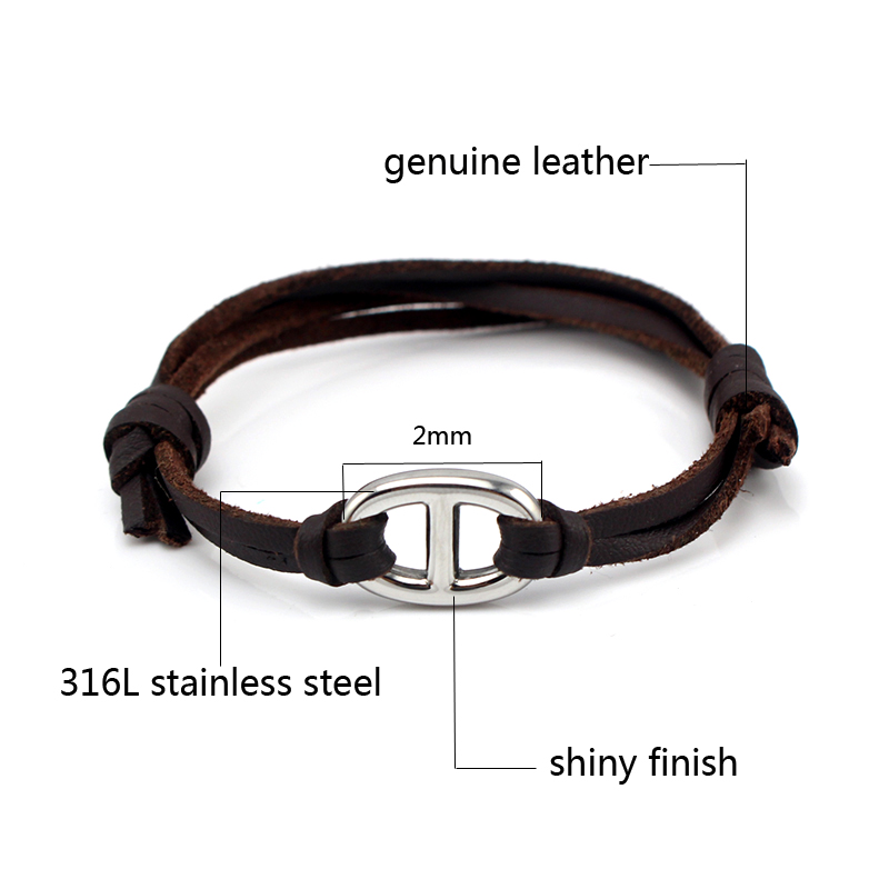 18K Gold Plated Stainless Steel Jewelry Pig Nose Chain Bracelet Miami Cuban Link Bracelet Multiple Design Chunky Bracelets Women