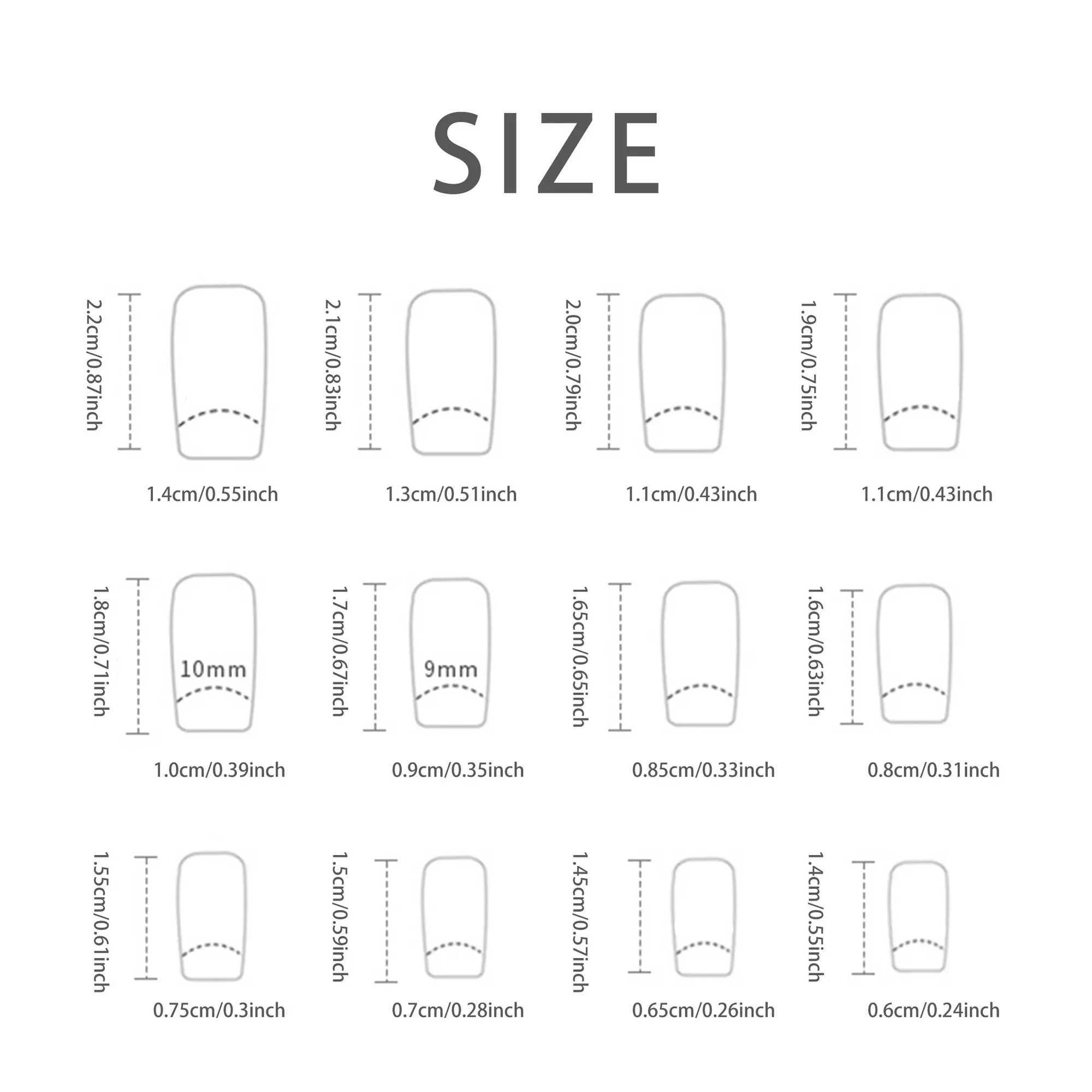 24 short French solid minimalist nails with jelly gel and nail files W250410