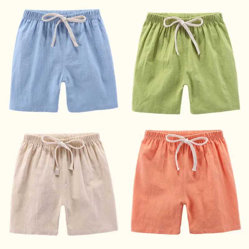 Boys and girls shorts pure cotton breathable summer casual sports beach childrens shorts Z250410