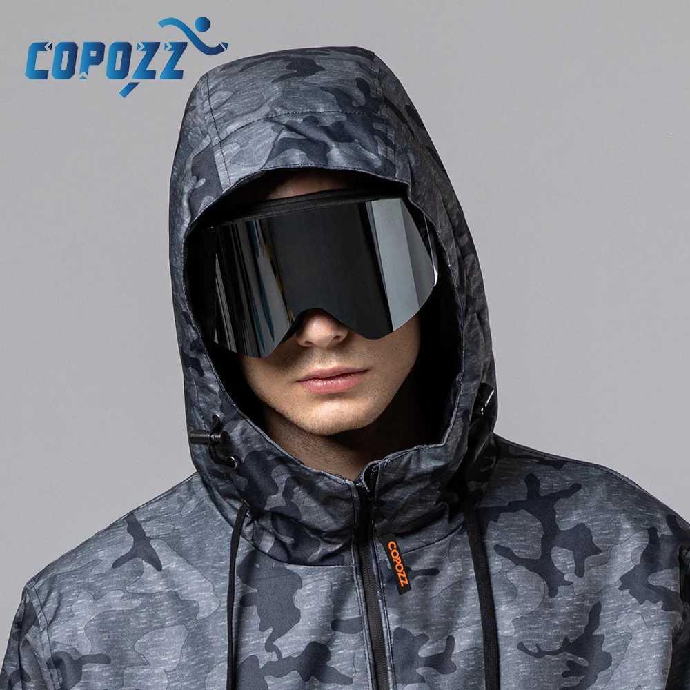 COPOZZ Winter Professional Men Women Ski Goggles Set Magnetic Quick-Change Double Layers Anti-Fog Snowboard Goggles Adults K251110