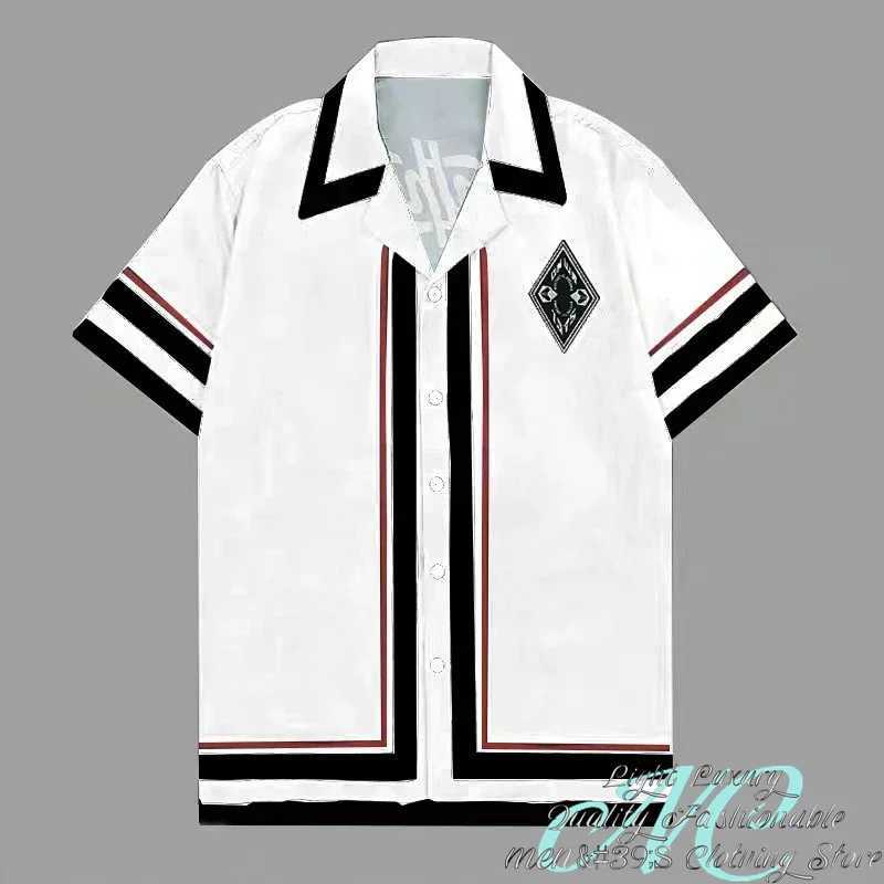 20 color mens short sleeved shirt Hawaiian shirt Outdoor holiday streetwear Single breasted casual fashion XS-6XL X250410