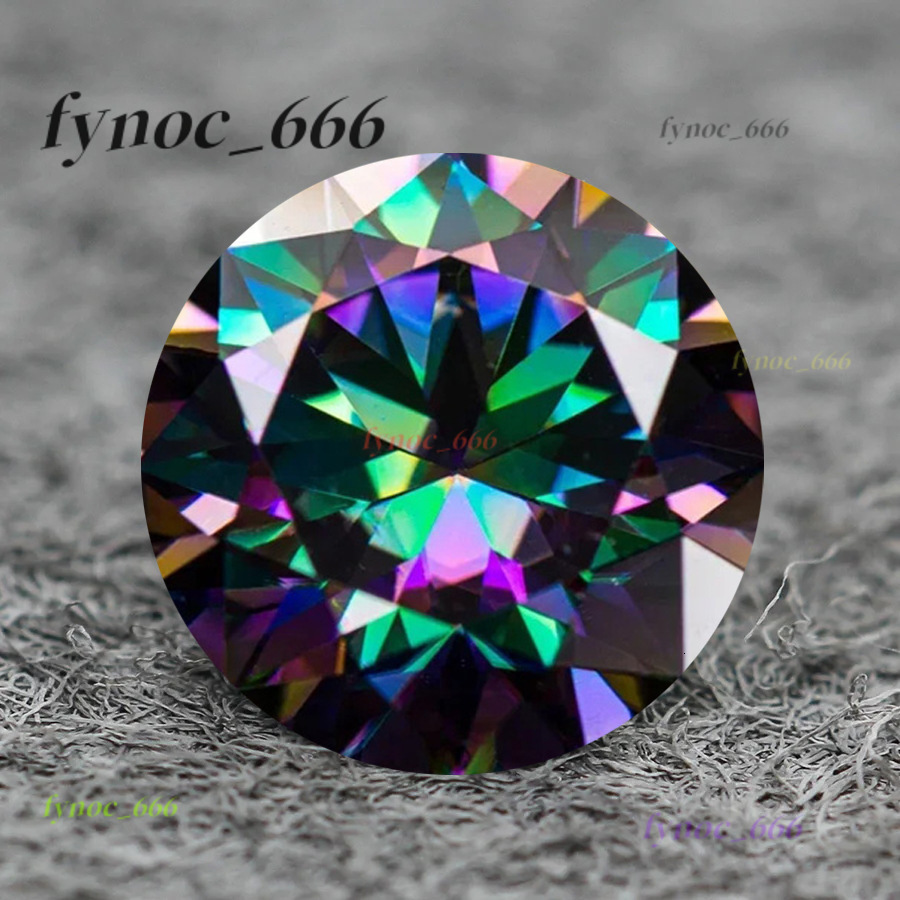 Authentic Colorful Green Moissanite Loose Stone 11mm-5ct with Certificate Round Stone for Jewelry Making Original Hot-Selling Green Diamond