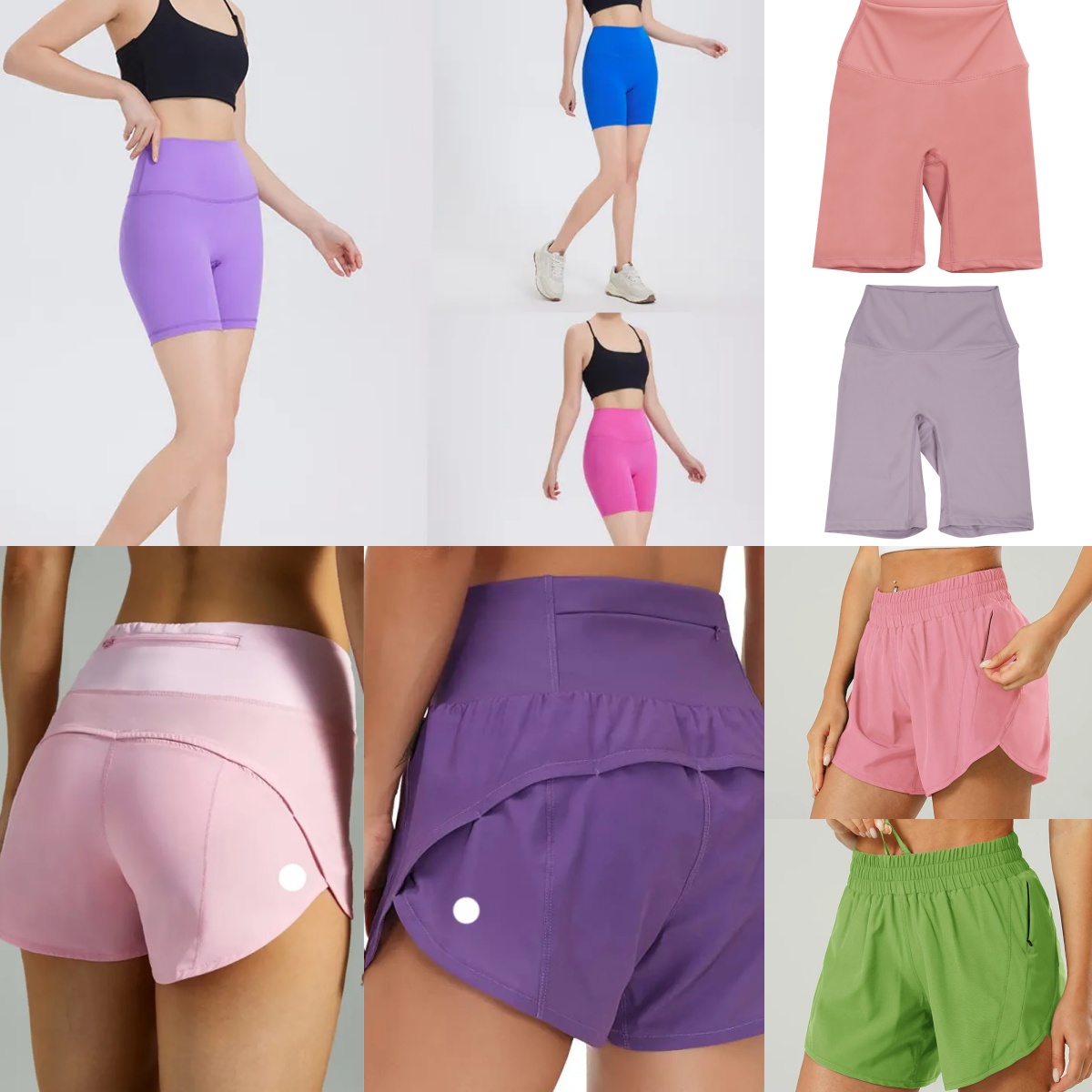 Sports Hotty Hot Quick Dry Breathable High Waisted Workout Tights Outfits Yoga Shorts Dupes Push Up Running Casual Biker Gym Lululiness lemonize Shorts Clothes