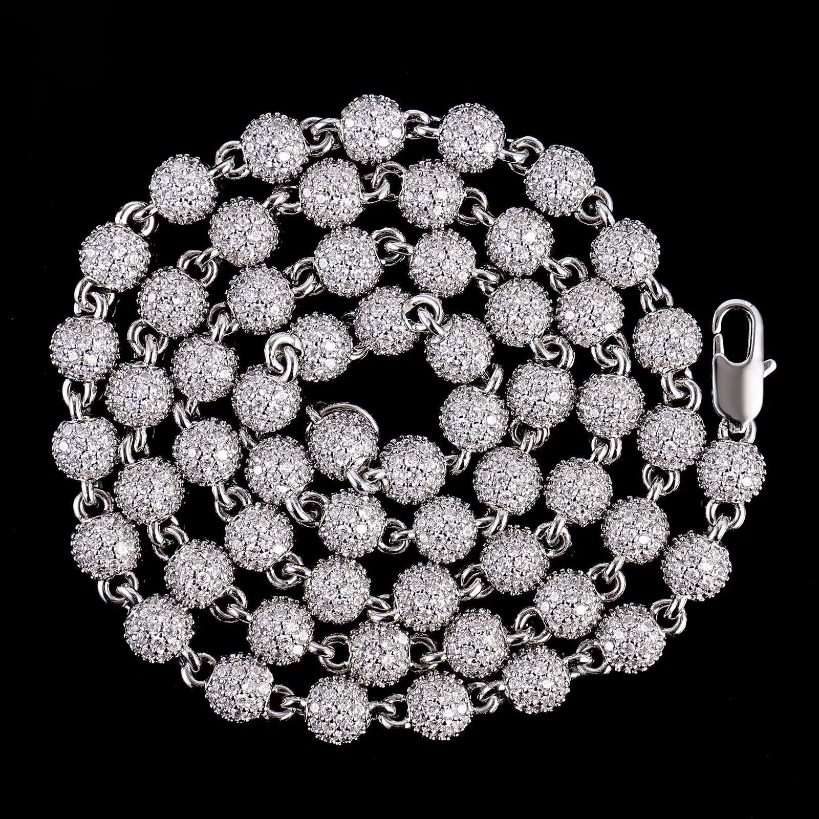 Ready to Ship 10mm Cuban Link Chain Moissanite Hip Hop Jewelry 925 Silver Iced Out Cuban Chain Necklace with GRA Certificate